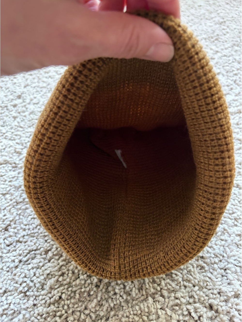 Vuori Alpine Waffle Beanie double-layered winter hat Caramel - Picture 3 of 6